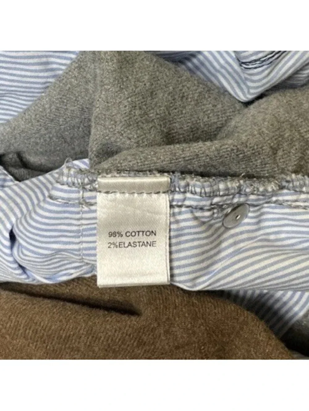 Peter Millar Crown Mountainside Flannel Pants Mens Sz 38L (tall) Gray 5 Pockets